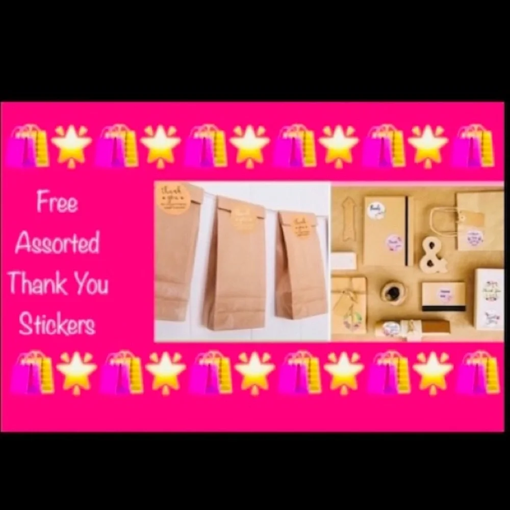 24ct 10x13” Poly Mailer Bag Bundle🌻🆕🌻 ⭐️BONUS⭐️24ct Free Thank You Stickers